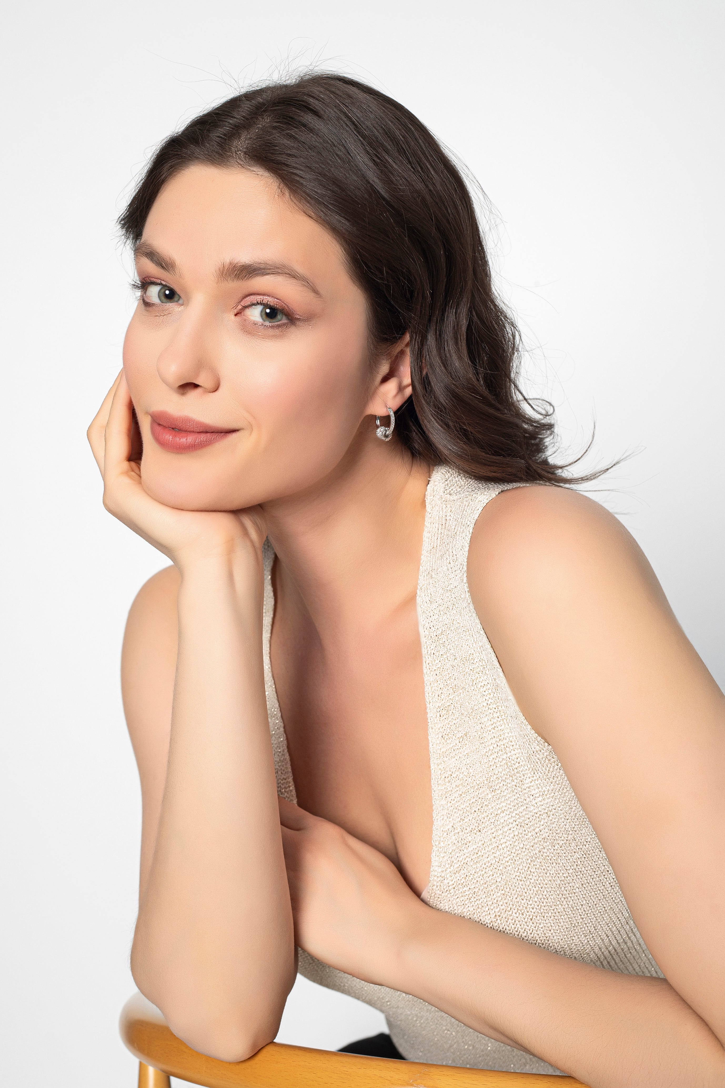 Boucles d'oreilles mini créoles éclat